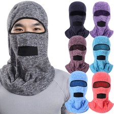 Winter Windproof Thermal Fleece Balaclava Face Mask Neck Warmer Hood Hunting Hat