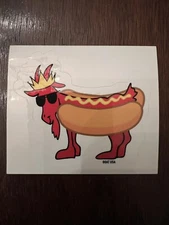 GOAT USA Hot Dog Goat Sticker. Single Sticker. Brand New.