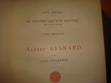 Albert Besnard by Louis Godefroy ( Delteil) 1926 Volume 30