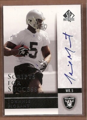 2004 SP Authentic Scripts for Success Autographs #SSJM Johnnie Morant ...