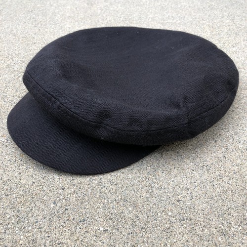 BRIXTON Newsboy Hat Unisex Adult SMALL 7 Black Gatsby Cap