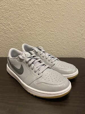 Size 8.5 - Air Jordan 1 Golf Low Wolf Grey Gum for sale online | eBay