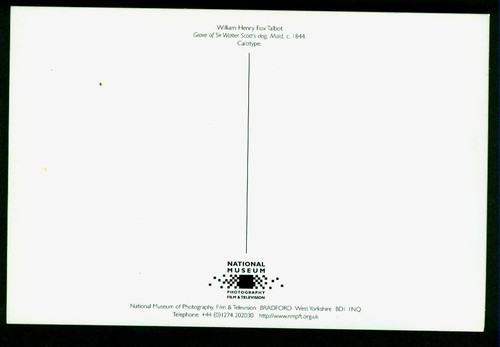 POSTKARTE - SIR WALTER SCOTTS HUND "MÄDCHEN" AUF SEINEM GRAB von FOX TALBOT - Bild 2 von 2