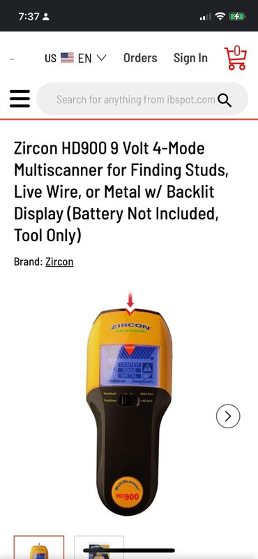 Zircon MultiScanner HD900 OneStep Multi-Function Wall Scanner