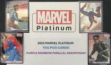 2023 Marvel Platinum YOU PICK!  PURPLE RAINBOW PARALLEL Assorted Cards