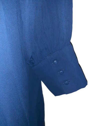 NEW CITY CHIC Plus Size 22W Tunic Dress Shirt Blue Long Sleeve - Picture 3 of 6