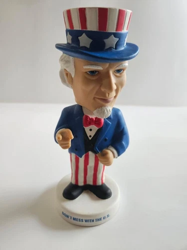 2001 Funko Uncle Sam Bobblehead Don't Mess With The U.S. Support Our Troops