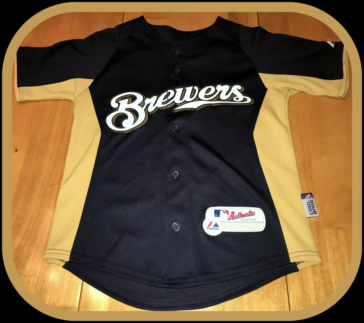 MILWAUKEE BREWERS RYAN BRAUN MAJESTIC YOUTH SMALL REPLICA JERSEY