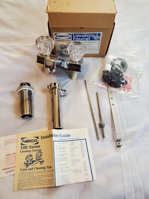 Vintage NIBCO Lavatory Faucet FA 102 Water Saver Bathroom Washerless Faucet New