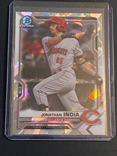 ⚾2021 Bowman Chrome Baseball Atomic Refractor Base Card #BCP-46 Jonathan INDIA ⚾