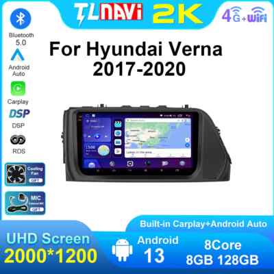 For Hyundai Verna Car Radio AutoRadio Multimedia Player GPS Navigation System 2K
