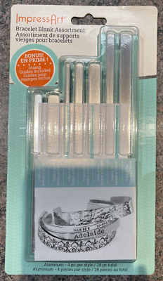 ImpressArt: Bracelet Blank Assortment 4pc. New Sealed Free Shipping