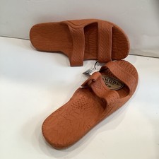 Pali Hawaii Unisex Strap Jandal Orange Slip On Waterproof Sandals Sz 12 New