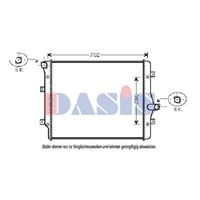 KüHler WasserküHler FüR VW Touran Passat Variant Audi A3 1T1 1T2 1T3 3C5 365