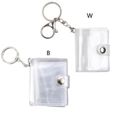 Photo Album Clear Color Card Holder 2 Inch Photos Holder Portable Keychain