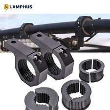 2pc Horizontal 1/1.5/1.75/2" Off-Road Light Bar Clamp Mounting Bracket Kits