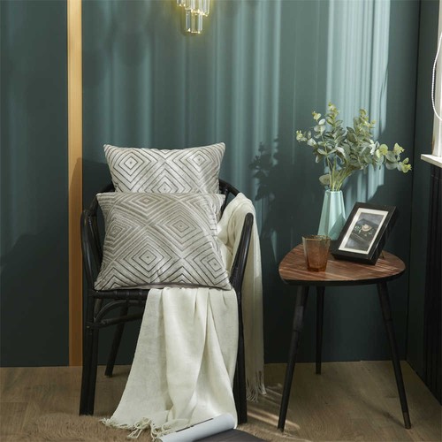 Geometric Lines Textured Cushion Cover Sofa Bed Square Pillow Case Home Decor - Picture 50 of 58