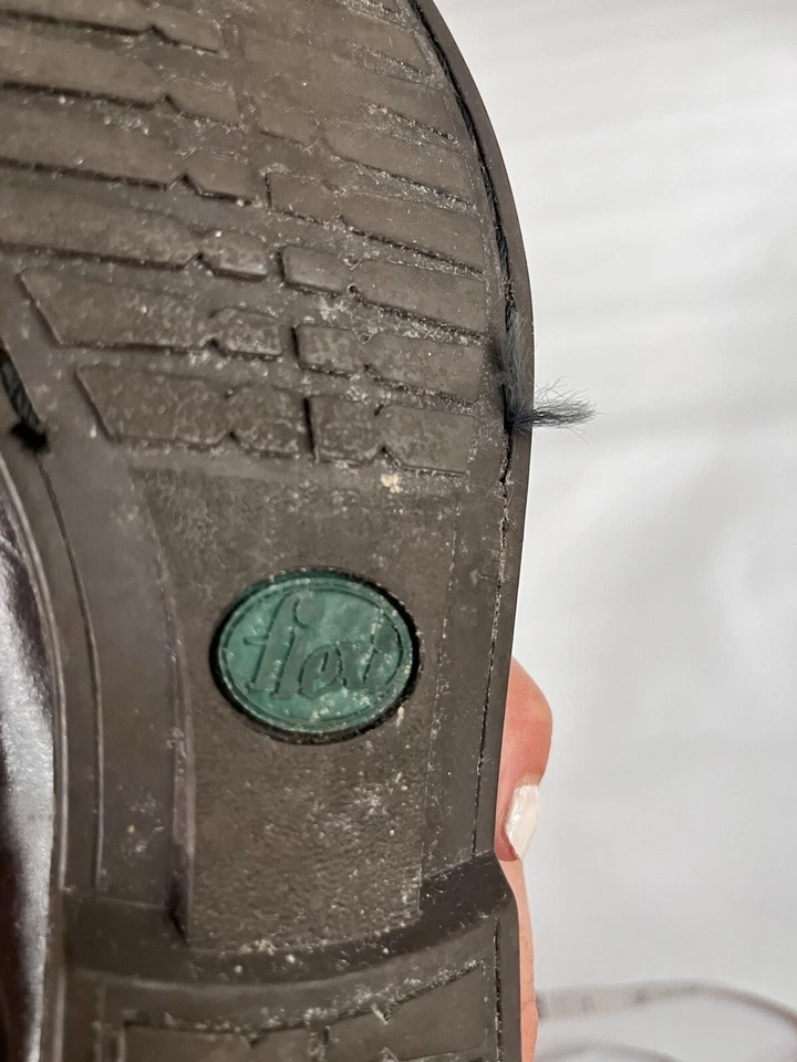 Kids Dress Slip On Brown Penny Loafers EU 23 Boys Fringe/ Medallion Dress Shoes - Image 4 of 4