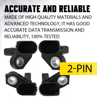 Pair Of 2 ABS Wheel Speed Sensors - Front Left & Right For VW Jetta Passat CC 2005-2018 By C-HORSE