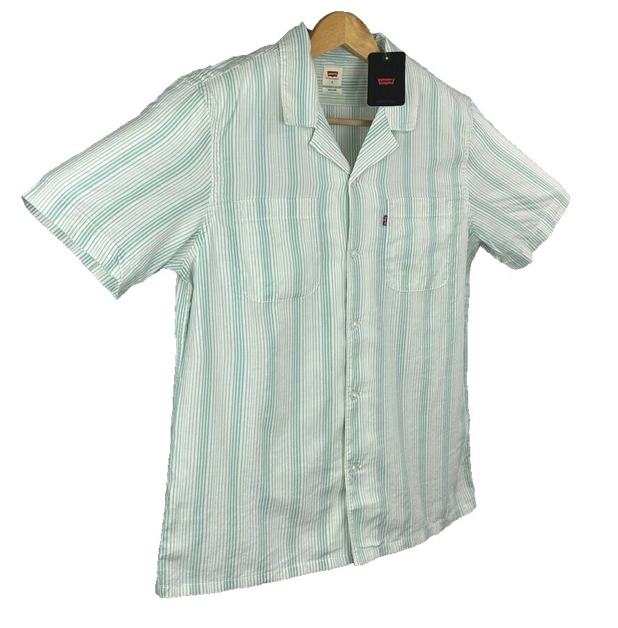 Cotton Striped Casual Button-Down Shirts for Men