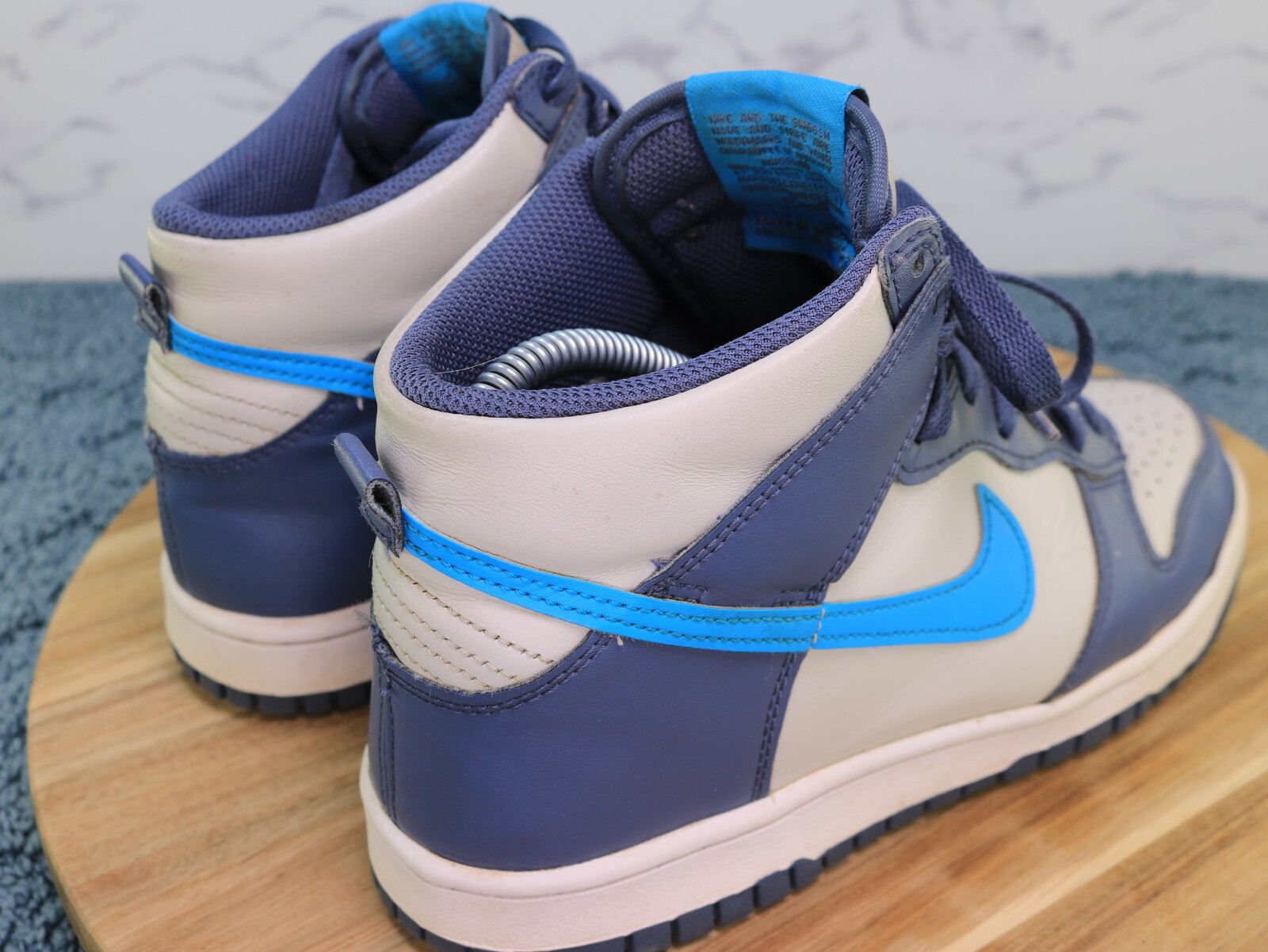 Nike Dunk High Light Bone Diffused Blue/White DB2… - image 14