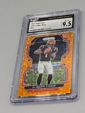 JAMARR CHASE Rookie 2021 Panini Prizm DISCO Parallel #337 - CSG 9.5 MINT+