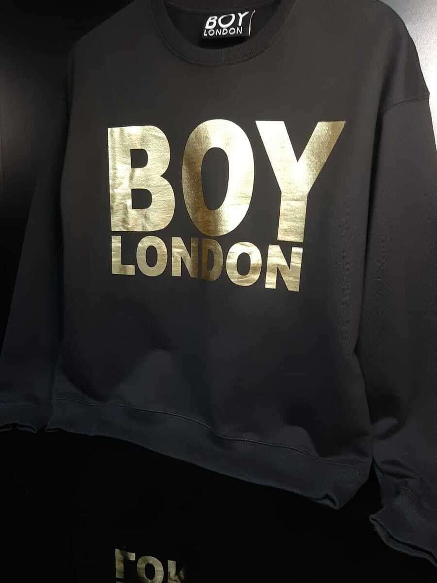 BOY LONDON LOGO PRINT SWEATSHIRT-BLACK/GOLD. | eBay BOY LONDON LOGO PRINT SWEATSHIRT-BLACK/GOLD. | eBay