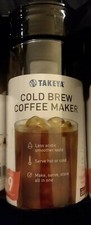 4c LOT- Takeya Cold Brew Coffee Maker Pitcher Made in USA 1QT Silicon Handle NEW