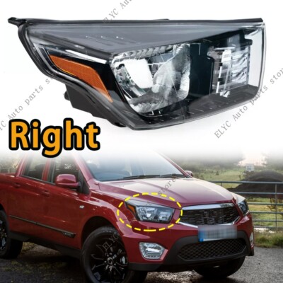 RH For Ssangyong Actyon Sport 2013-2023 Car Headlights Running Light Assembly