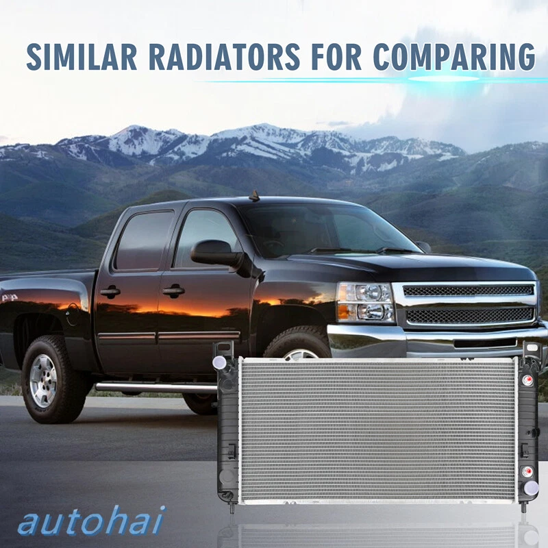 34'' Radiator for Chevy Silverado 1500 GMC Yukon Cadillac Escalade 4.8 5.3L 6.0L - Image 4 of 4