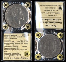 #05295] REGNO DI SARDEGNA - VITTORIO EMANUELE II DI SAVOIA - 5 LIRE 1860 TORINO