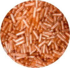 DR T&T size0 Size 0 Gelatine Gelatin Capsules Peach Clear
