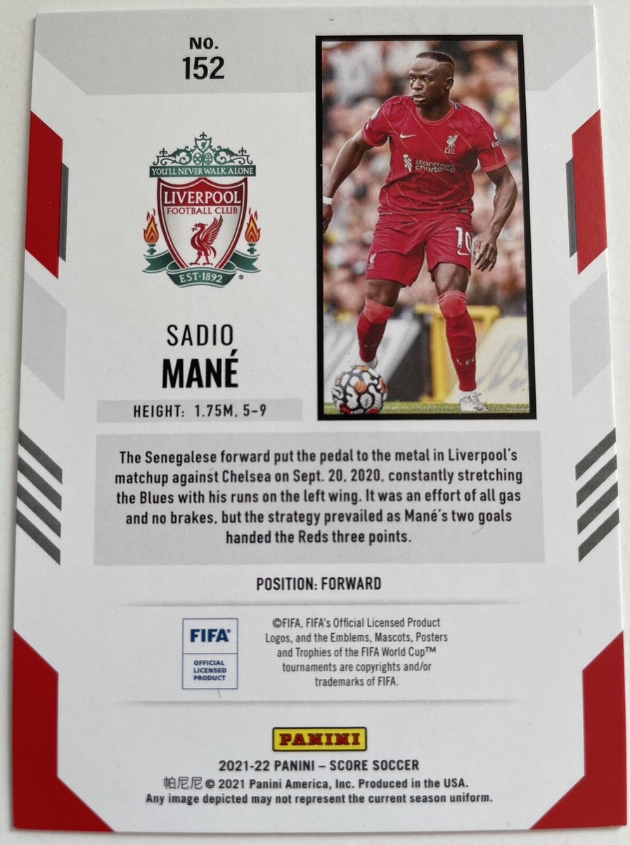 Sadio Mane Liverpool 2021-22 Score Premier League Blue Laser #38 Limit To 49
