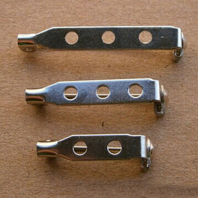 50pcs Safety Brooch Catch Bar Locking Pins Back Base Findings DIY Craft 20mm TO
