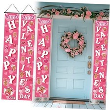 Valentine's Day Banners Porch Door Decorations Valentine's Day Porch Signs