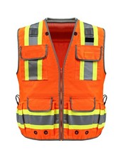 Surveyor Safety Vest, High Visibility Vests for Men Women Class 2 Hi Vis Ve...