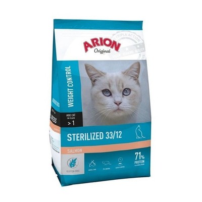 ARION Original Cat Sterilized Salmon  Trockenfutter für Katzen 7,5 kg