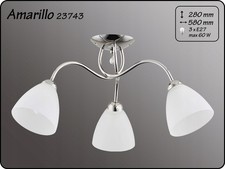 Image of 3 Light Pendant E27 E14 23743 Chrome Metal - New