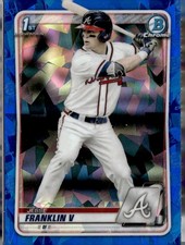 2020 Bowman Draft Chrome Sapphire Jesse Franklin V 1st
