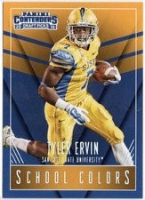 2016 Panini Contenders School Colors Tyler Ervin Rookie Insert Card #21 Texans. rookie card picture