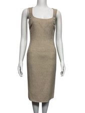Vtg Dolce & Gabbana Ivory Linen Dress XS