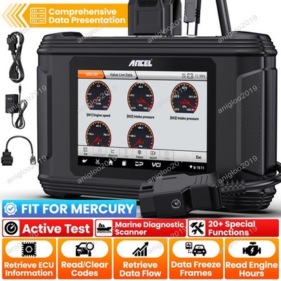 ANCEL MR500 Fits Mercury Marine OBD2 Scanner Bi directional 20+ Reset Functions