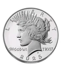 2025-S Proof Peace Silver Dollar. OGP &COA