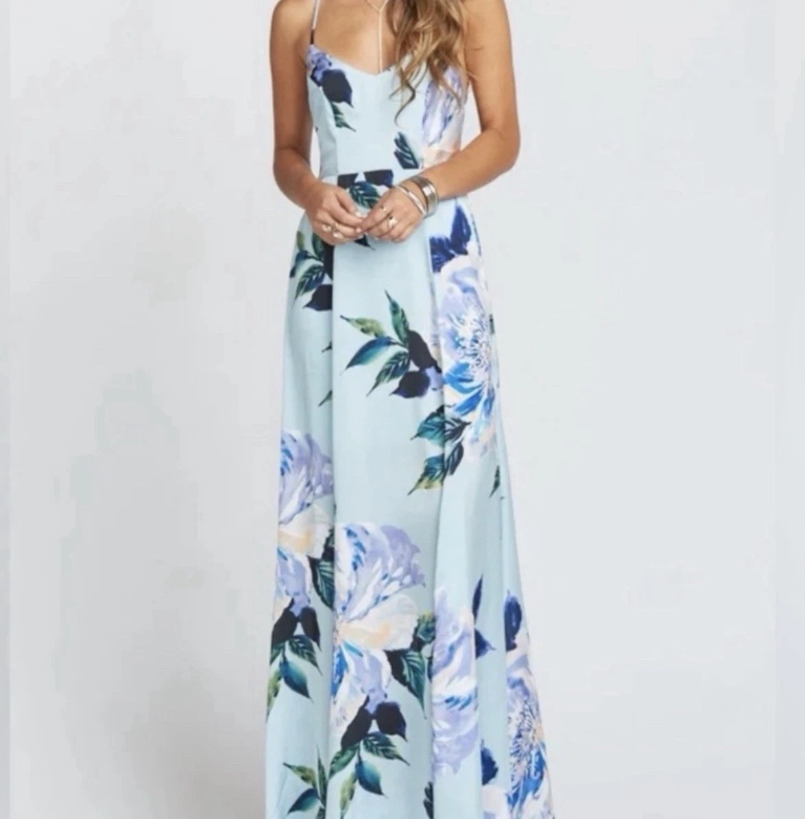 show me your mumu blue floral dress Anderson Maxi Dress, in Cottage Floral Blue, Size: XL | Show Me Your Mumu