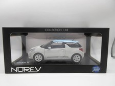 1:18 Norev SHOW ROOM Citroen DS3 miniature car white x light blue 15+