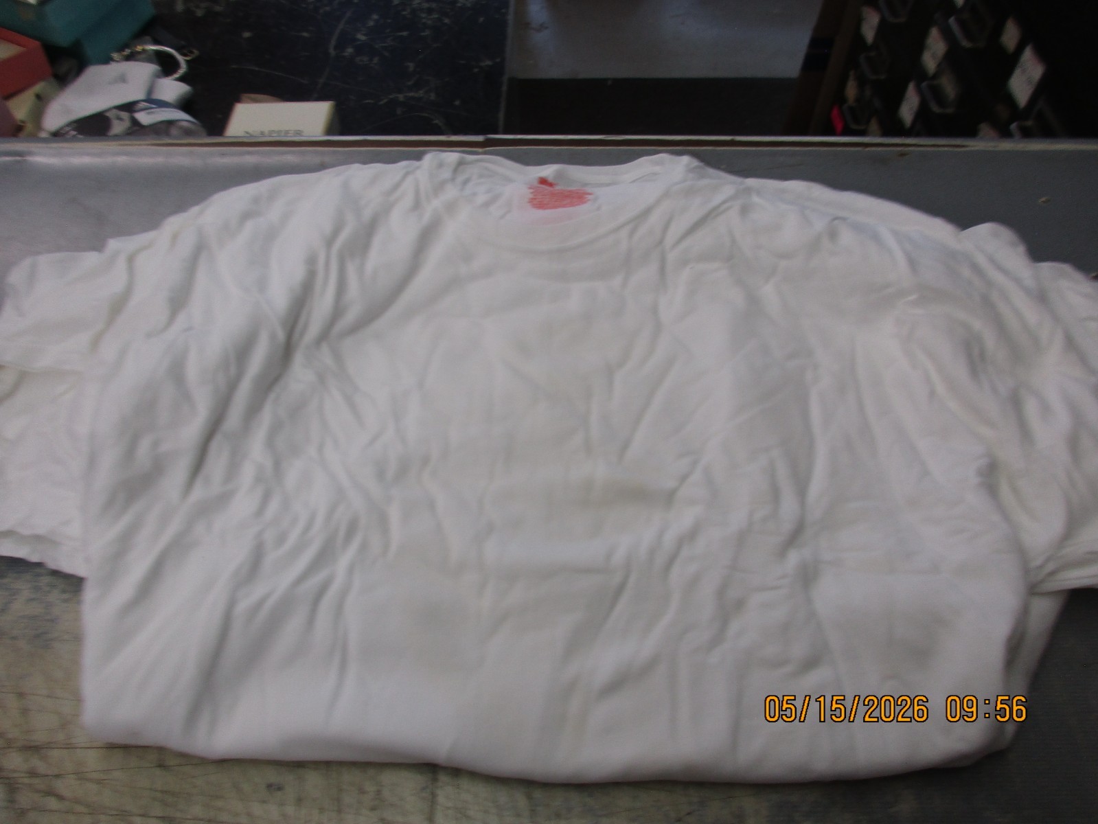 4 Brand New Hanes Men's Tagless Crew T-Shirts White Size XL