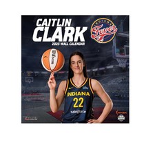 Caitlin Clark 2025 Indiana Fever Wall Calendar, 12 Months, January-December