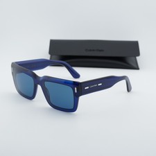 Calvin Klein CK23538S 400 Blue/Blue 55-18-145 Sunglasses New Authentic