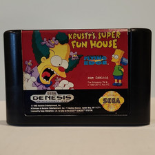 Flying Edge Krusty's Super Fun House (Sega Genesis, 1992) Cartridge Only