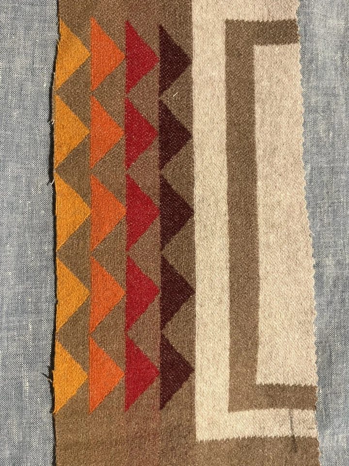 Pendleton Wool Remnant , 2 Pieces Med Weight, Reversible 18” X 5” - Image 4 of 4